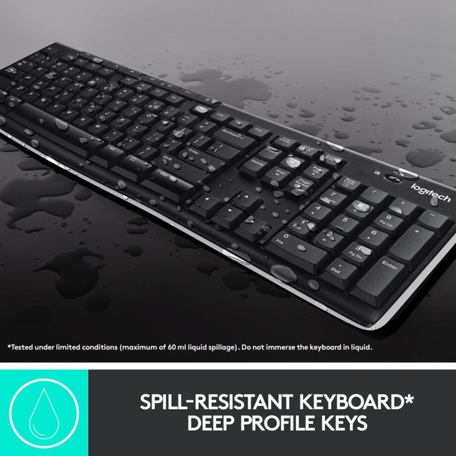 Logitech MK270 Wireless Keyboard and Mouse - Image 2