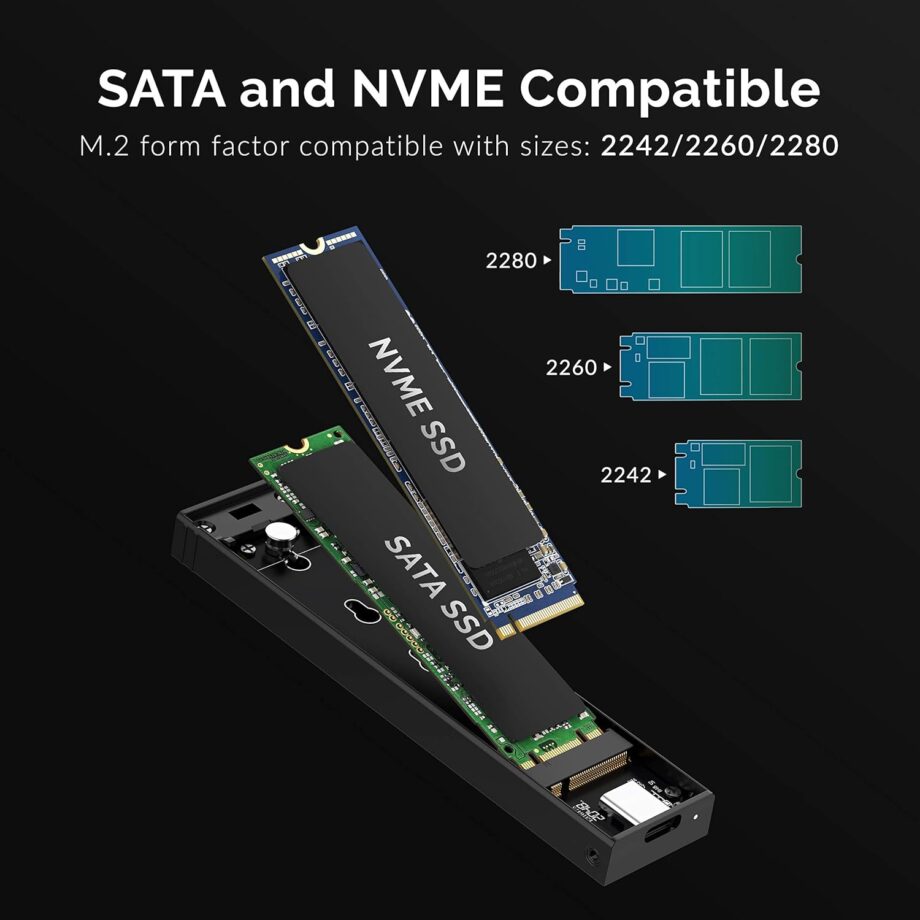 USB 3.2 Type-C Tool-Free Enclosure - Image 3