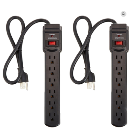 Two 6-Outlet Power Strips