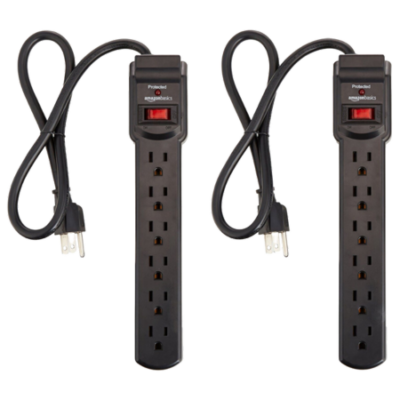 Two 6-Outlet Power Strips