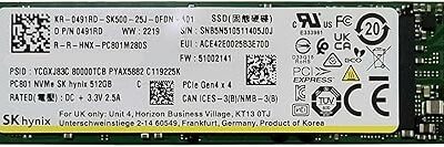 SK Hynix 512GB PCIe4X4 SSD for HP Prodesk 400 G9 Mini